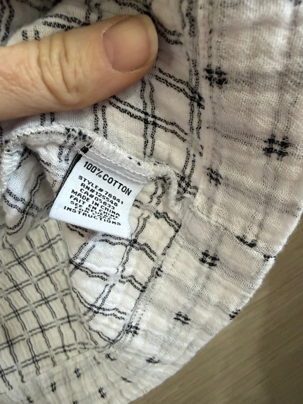 Habitat Women’s White Patterned Hooded Jacket Light weight size Small - Picture 4 of 5